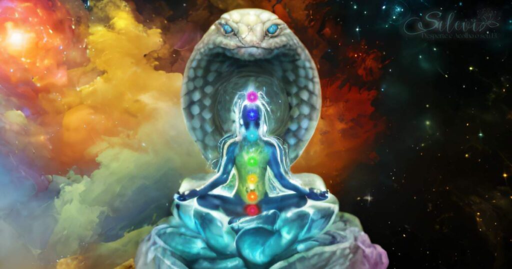 Entre no reino místico da energia kundalini conforme ela desperta e revela  seu poder oculto dentro de você visualize a serpente enrolada na base de  sua coluna gerada por ia